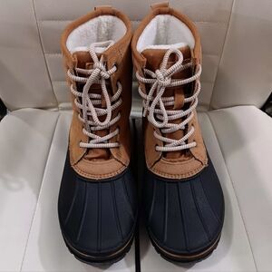 Serra Women's Sz 7 Cow Suede Leather Dark Brown Tan Black Boots